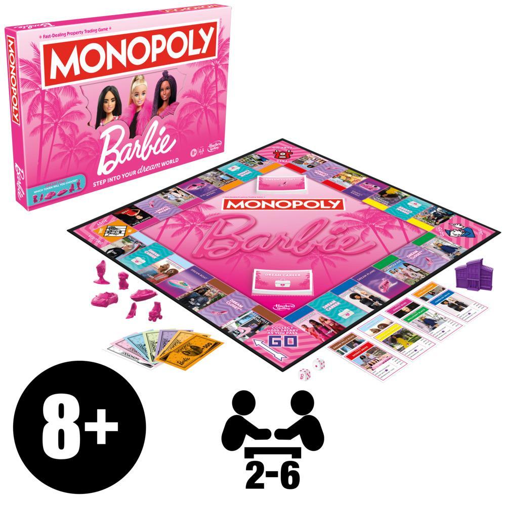 Cờ Tỷ Phú Monopoly: Phiên Bản Barbie - Trò Chơi Gia Đình (2-6 Người, 8+)