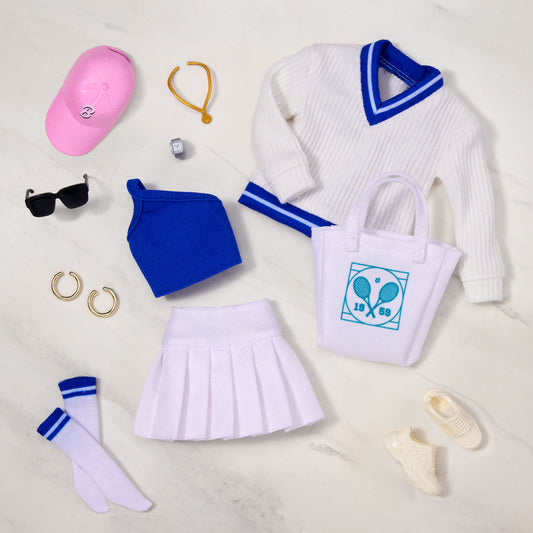 @BarbieStyle “Tenniscore” Fashion Pack - Bộ Phụ Kiện Quần Áo Búp Bê Barbie Signature - Hình ảnh chi tiết 2