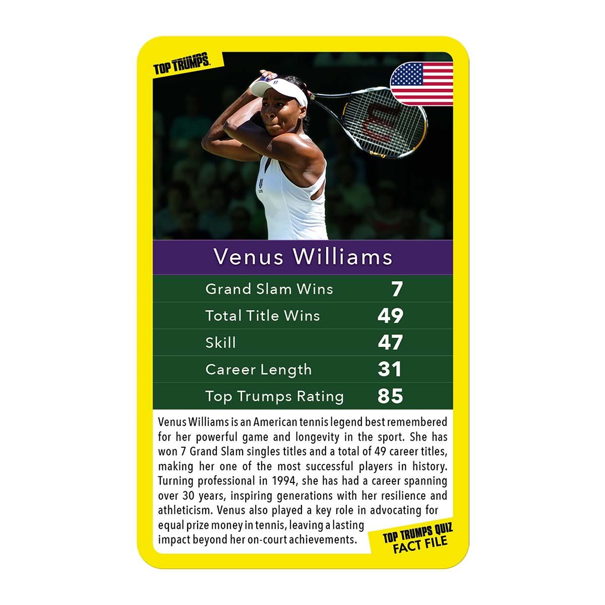 Tennis Stars Top Trumps Limited Edition Card Game - Trò Chơi Thẻ Bài Thể Thao Sưu Tầm - Winning Moves - Hình ảnh bổ sung 4