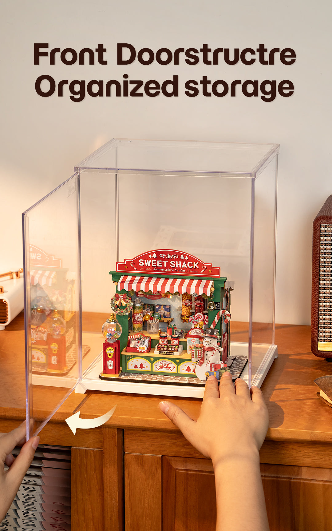 Rolife Clear Display Case Portrait Size M DF05L - Hộp trưng bày trong suốt cho Book Nook - Rolife