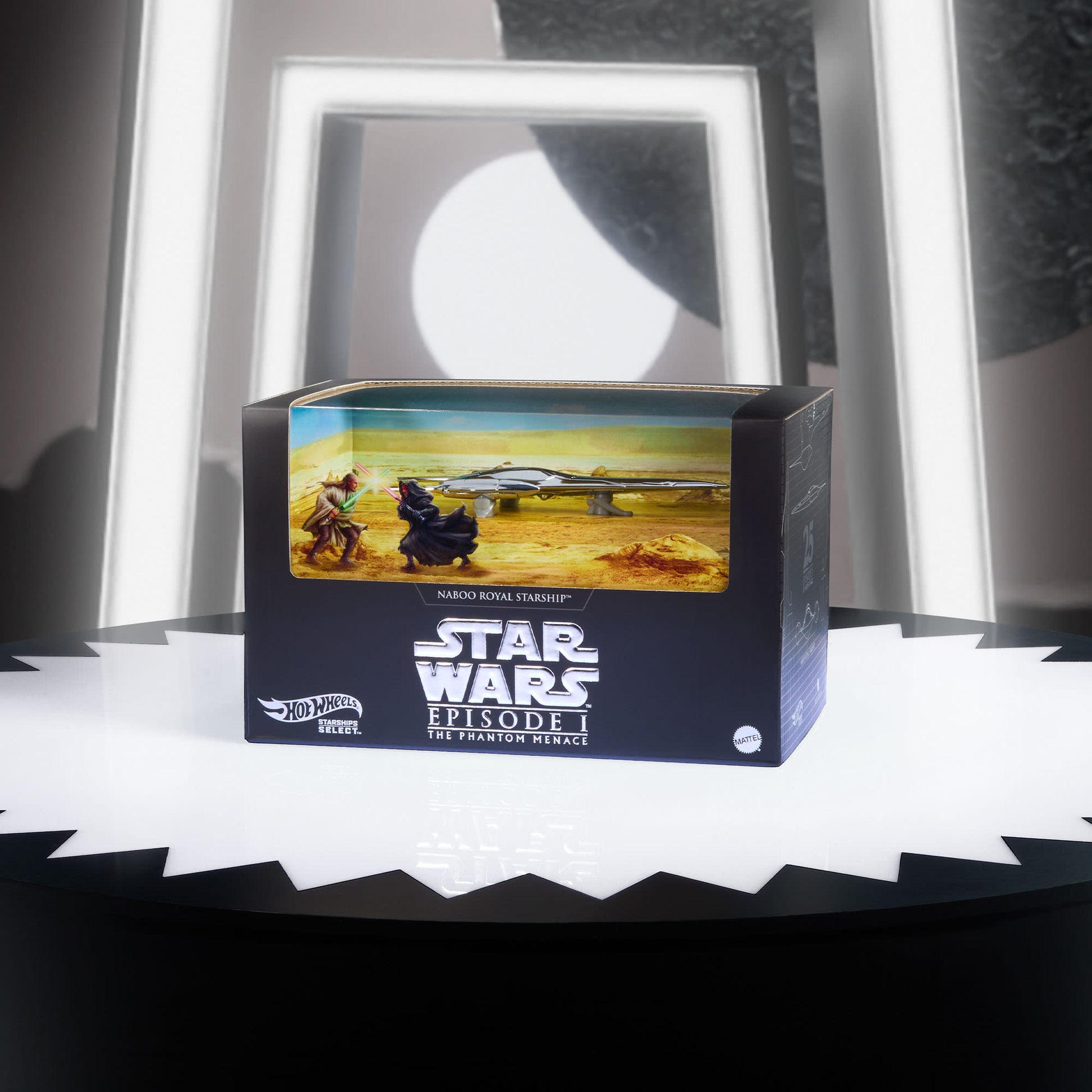 Hot Wheels STAR WARS Starships Select Royal Naboo Starship - Mô hình Tàu Vũ Trụ Die-cast Cao Cấp - Mattel JBG50 - Hình ảnh bổ sung 4