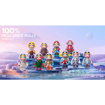 Mega Collection 100% Space Molly Series 1 - Mô hình Blind Box Art Toy - POP MART