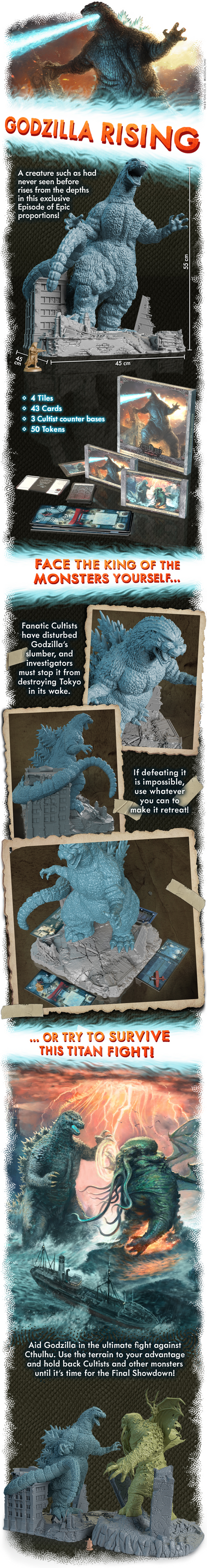 Cthulhu Death May Die: Godzilla Rising Expansion (Kickstarter Pre-Order Special)