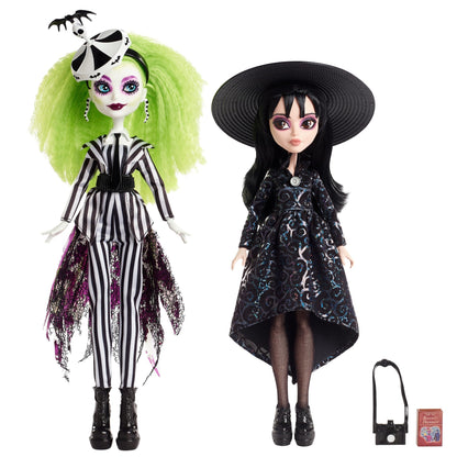 Beetlejuice & Lydia Deetz Monster High Skullector Doll 2-Pack - Bộ Búp Bê Sưu Tầm Cao Cấp - Monster High