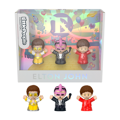 Little People Collector Elton John Special Edition Set - Bộ 3 Nhân Vật Sưu Tầm Elton John - Mattel HVG78 - Hình ảnh sản phẩm
