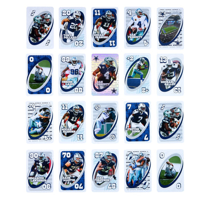 UNO Fandom NFL Dallas Cowboys Game Deck - Bộ Bài Thẻ Bài Thể Thao Mattel - Hình ảnh bổ sung 4