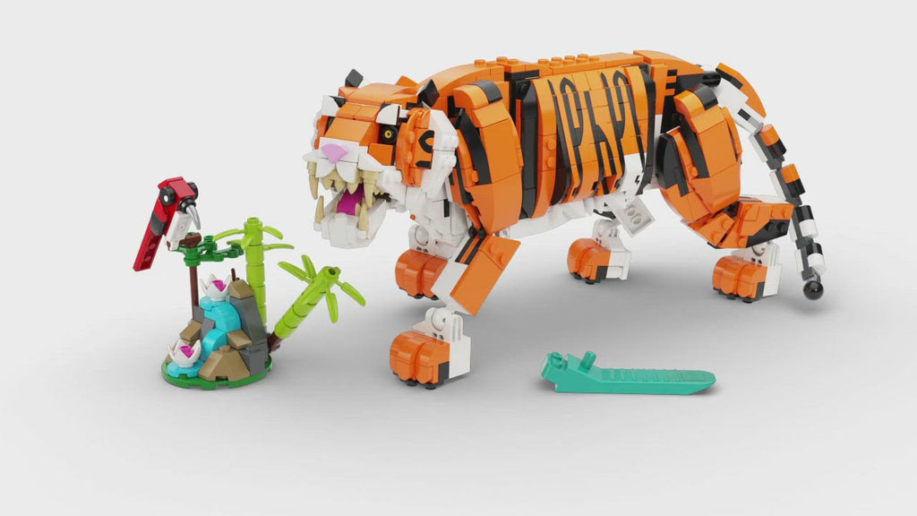 LEGO® Creator 3-in-1 Majestic Tiger - Bộ Lắp Ráp Hổ Uy Nghi 31129 - LEGO
