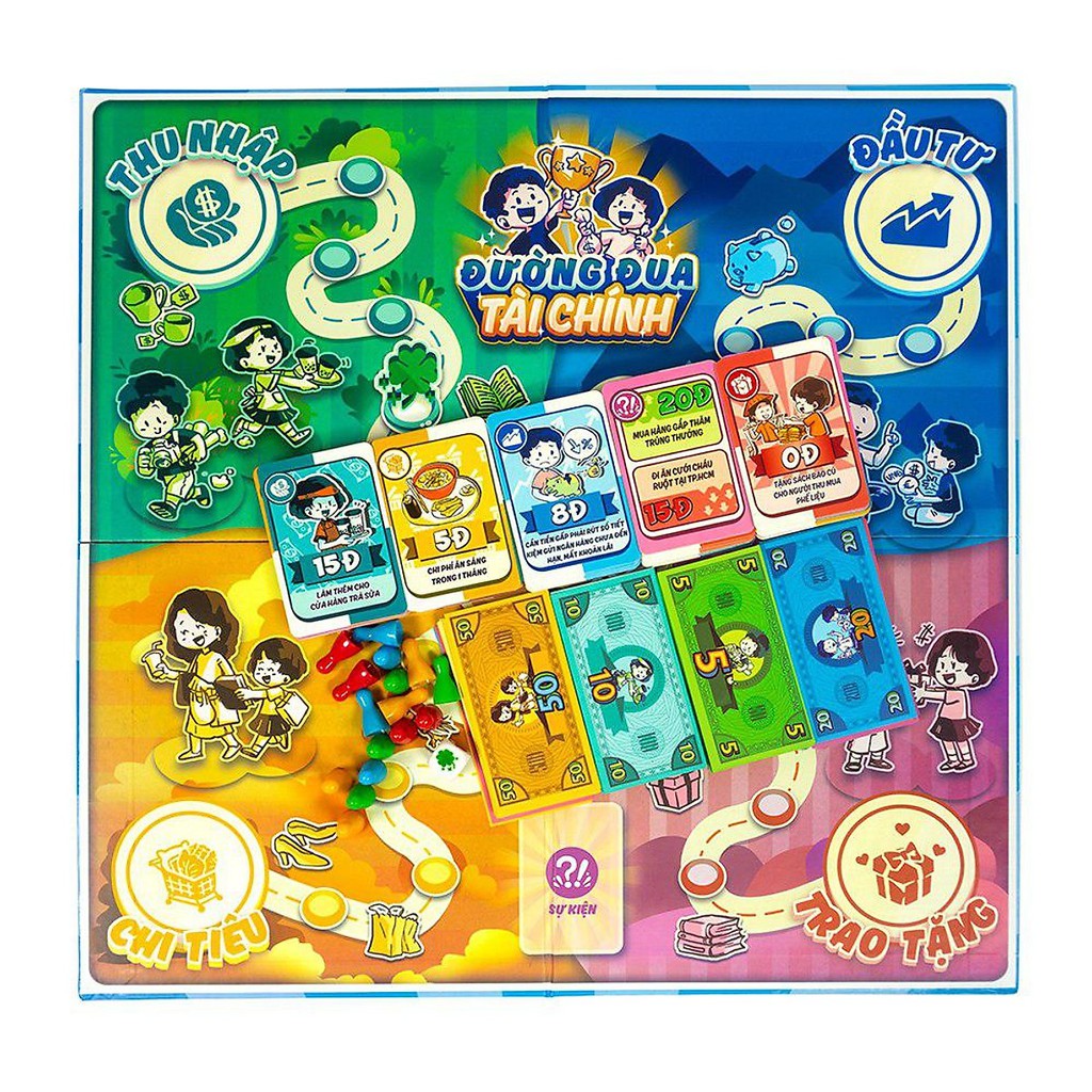 Đường Đua Tài Chính - Trò chơi giáo dục tài chính cho bé - Board Game VN - Hình ảnh bổ sung 9