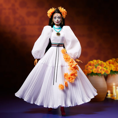 Barbie x Kris Goyri Día De Muertos Doll Búp bê Sưu tầm Cao cấp Barbie Signature Gold Label