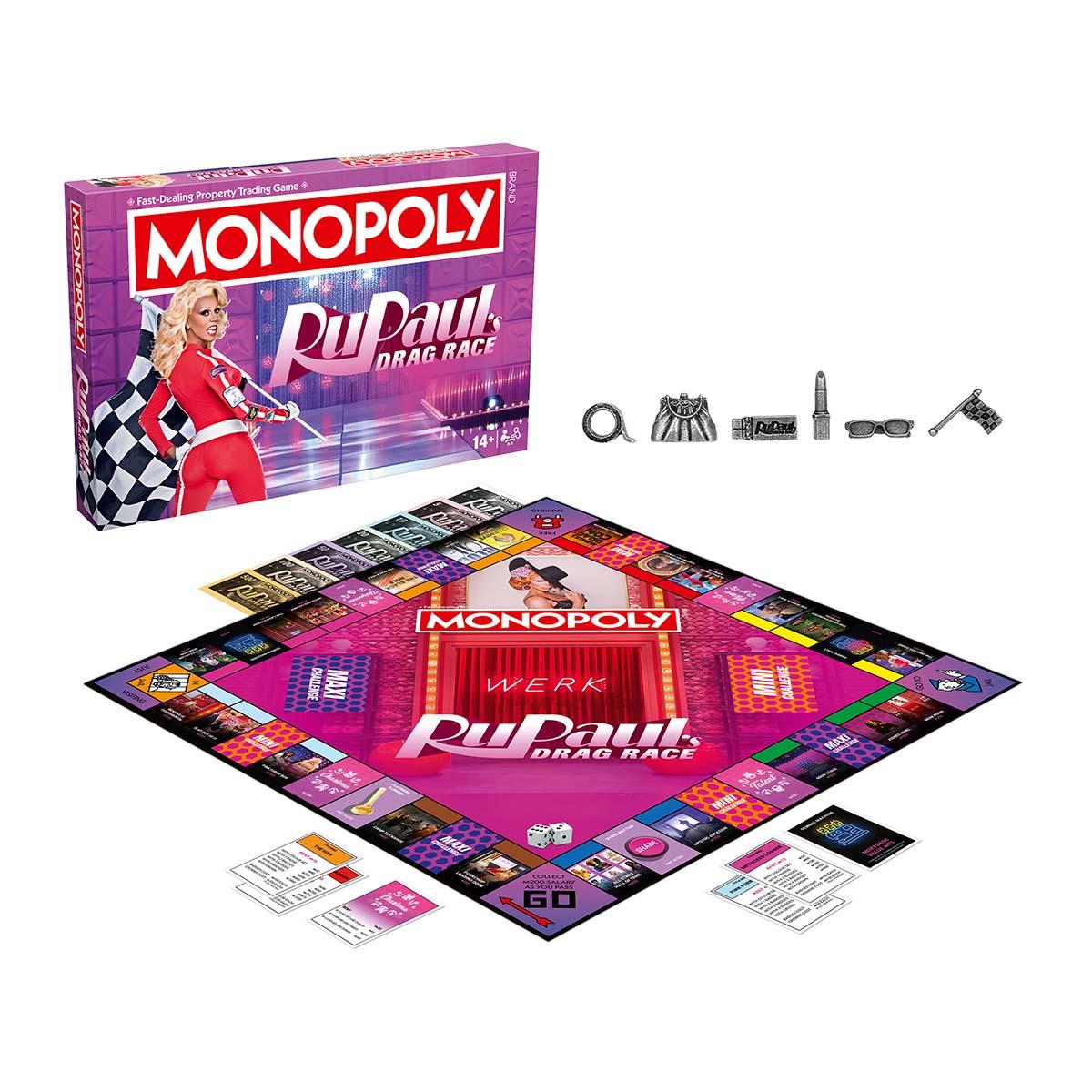 RuPaul’s Drag Race Monopoly Board Game - Board Game Tỷ Phú Giải Trí - Winning Moves - Hình ảnh chi tiết 2