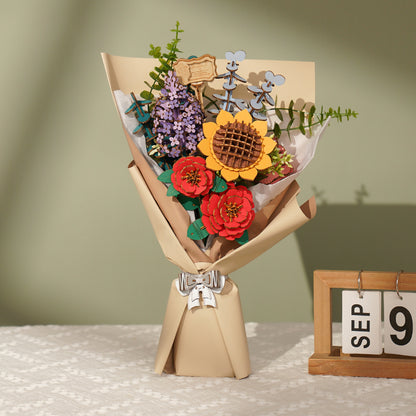 Rowood Wooden Flower Bouquet Set - Bộ lắp ráp bó hoa gỗ 3D - Rolife TW01H