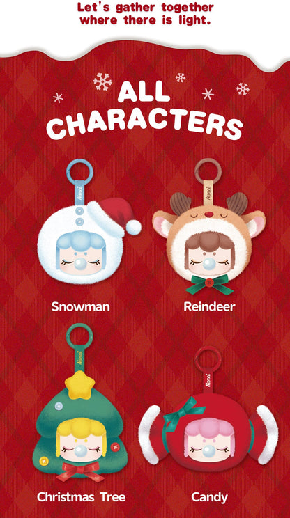 Nanci Christmas Gift Plush Pendant | Blind Box Set of 4 (80mm) - Mô hình móc khóa bông Giáng sinh - Rolife