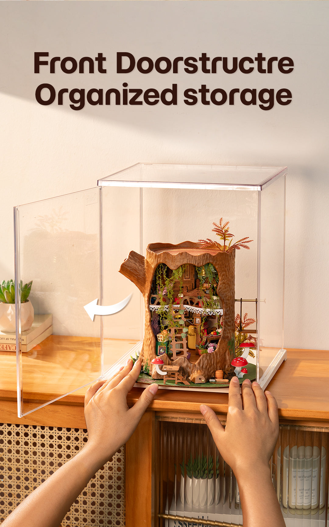 Rolife Acrylic Protection Cover – Portrait Size L - Hộp mica trưng bày mô hình - Rolife DF06L