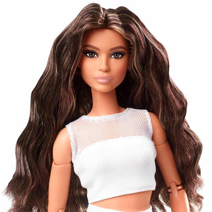 Barbie Looks Doll (Original, Brunette Wavy Hair) - Búp Bê Sưu Tầm Khớp Nối Linh Hoạt - Mattel Black Label - Hình ảnh bổ sung 8