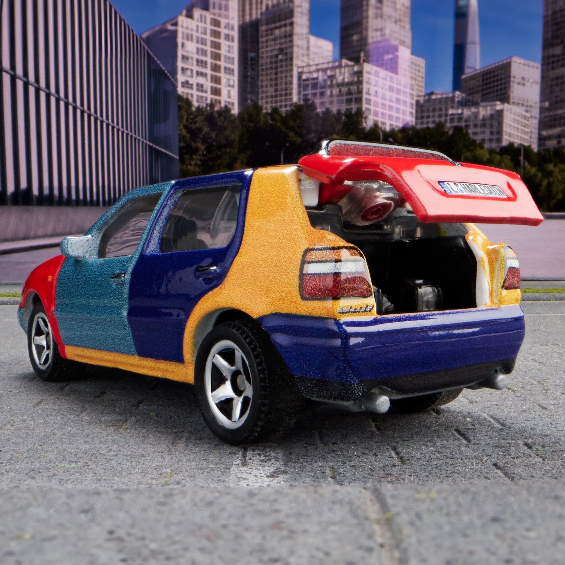 Matchbox 1995 Volkswagen Golf Harlequin - Mô Hình Xe Ô Tô Sưu Tầm Tỉ Lệ 1:64 Matchbox Collectors Matchbox - ảnh 4 - Mô hình x