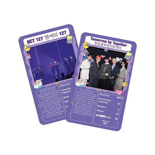 K-Pop Top Trumps Card Game - Trò chơi thẻ bài âm nhạc - Winning Moves - Hình ảnh chi tiết 2