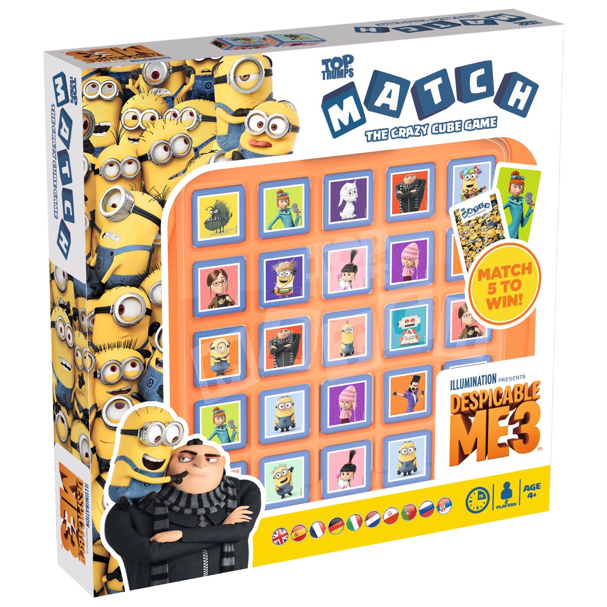 Despicable Me 3 Top Trumps Match - The Crazy Cube Game - Trò Chơi Trí Tuệ Xếp Hình Khối - Winning Moves - Hình ảnh sản phẩm