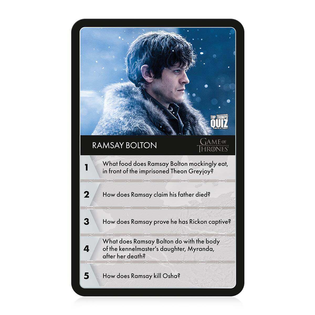 Game of Thrones Top Trumps Quiz Card Game - Trò chơi thẻ bài giải đố - Winning Moves Winning Moves UK - ảnh 1 - Card Games
