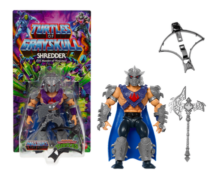 Masters of the Universe Origins Turtles of Grayskull Shredder Action Figure - Mô hình Figure nhân vật Shredder - Mattel HTH10 - Hình ảnh chi tiết 2