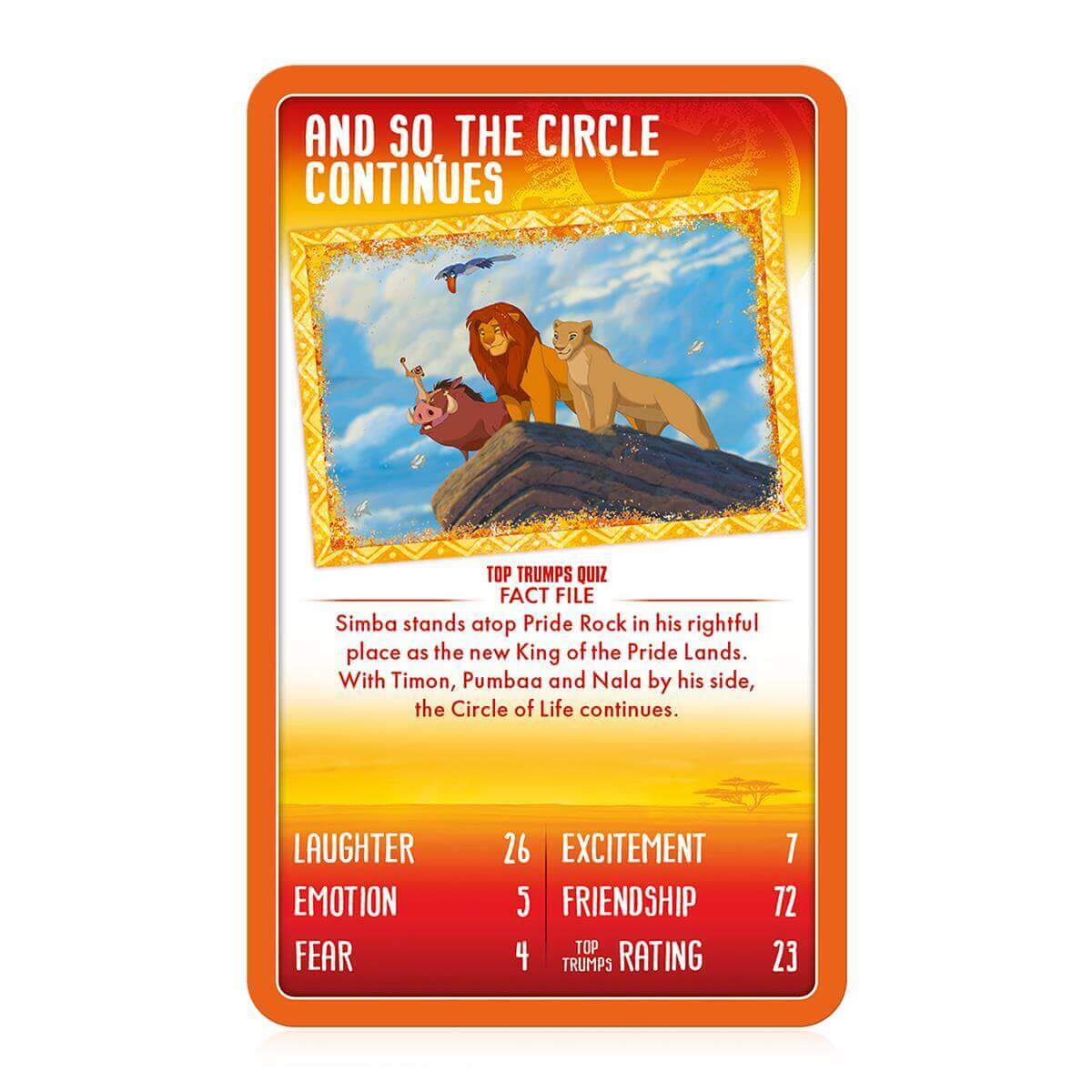 Lion King Top Trumps Card Game - Trò chơi thẻ bài Disney - Winning Moves - Góc nhìn khác 3