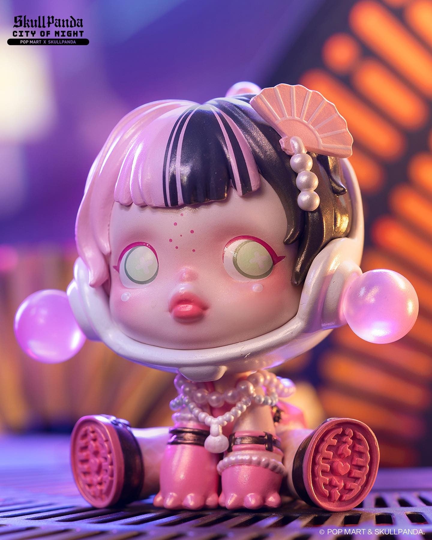 Popmart x Skull Panda City of Night Blindbox Series - Mô hình Blindbox Art Toy - Pop Mart