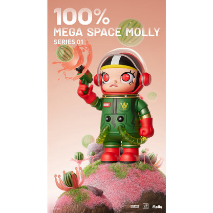 Mega Collection 100% Space Molly Series 1 - Mô hình Blind Box Art Toy - POP MART