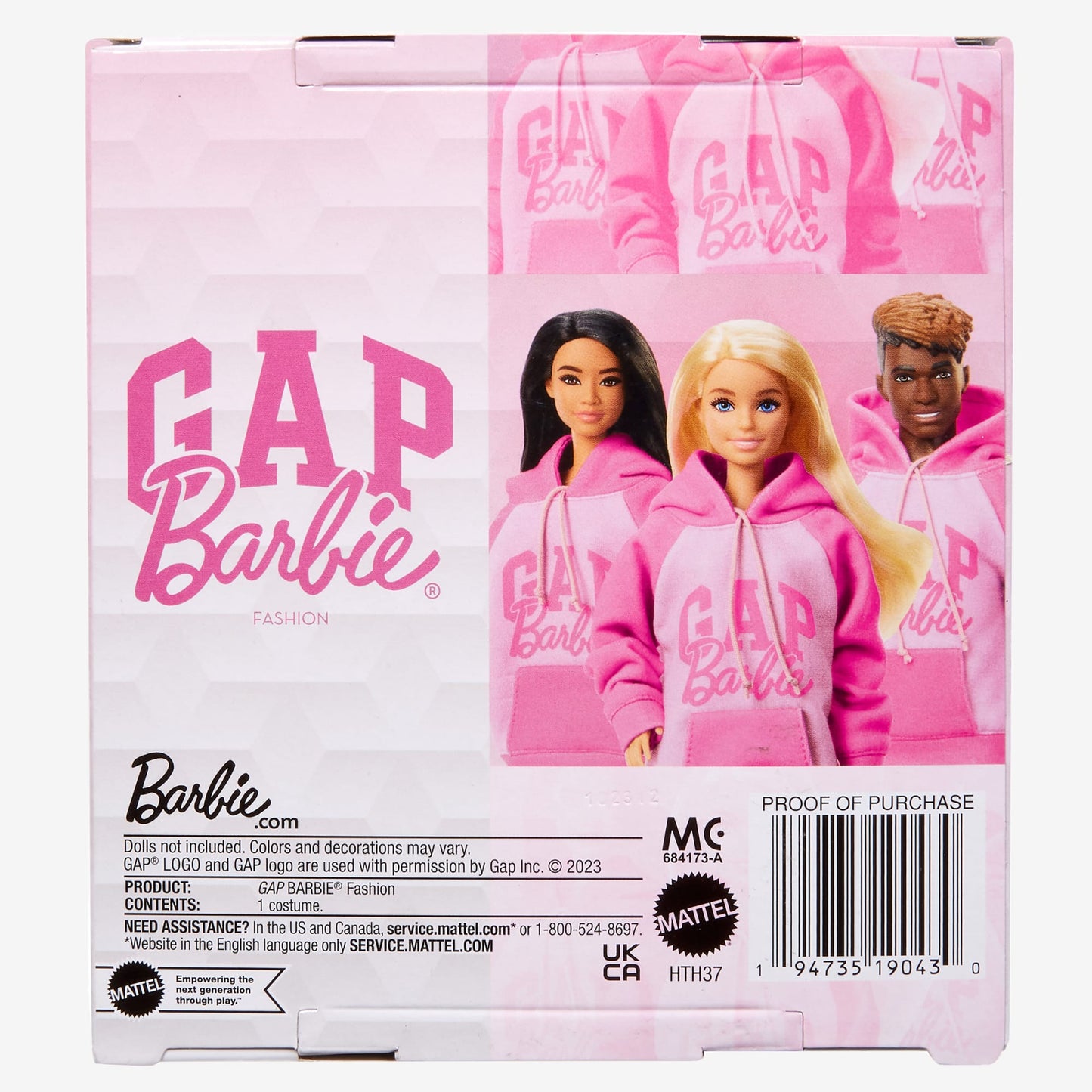 Gap x Barbie Doll-Sized Hoodie - Áo Hoodie Cho Búp Bê Barbie - Barbie Signature - Hình ảnh chi tiết 2