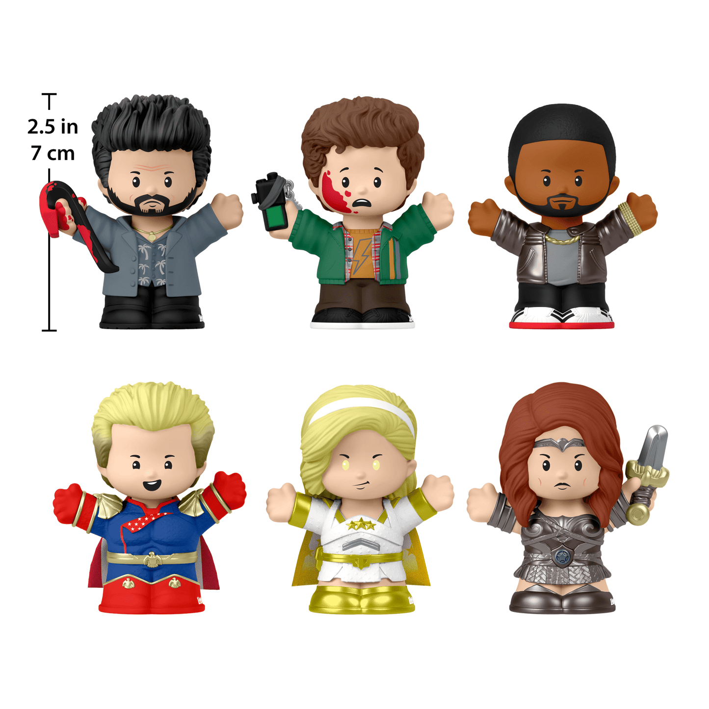 Little People Collector The Boys Special Edition Set - Bộ 6 Mô Hình Nhân Vật Cao Cấp - Mattel Creations