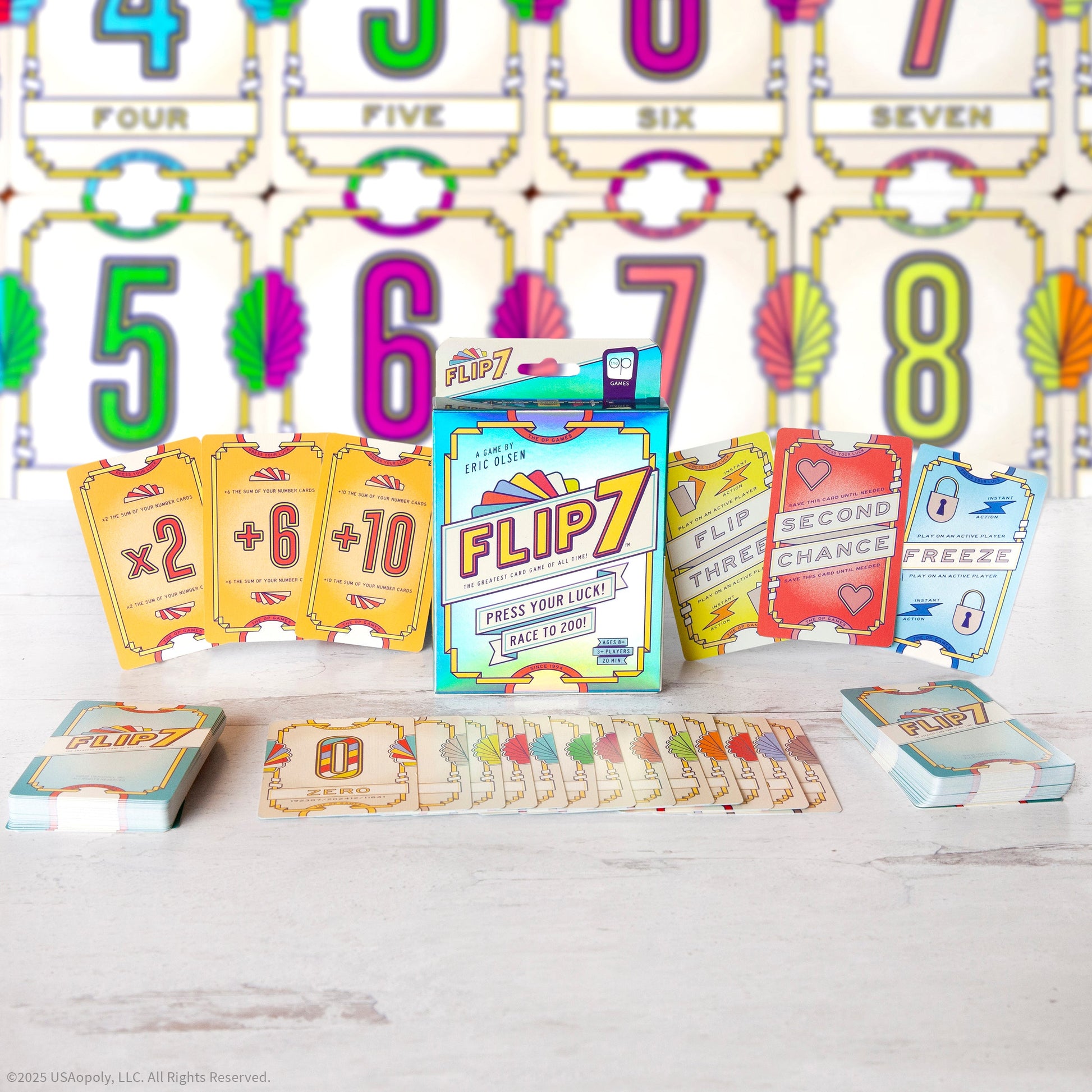 Flip 7 - Board Game Thẻ Bài Thử Vận May (Push Your Luck) - USAopoly - Góc nhìn khác 3
