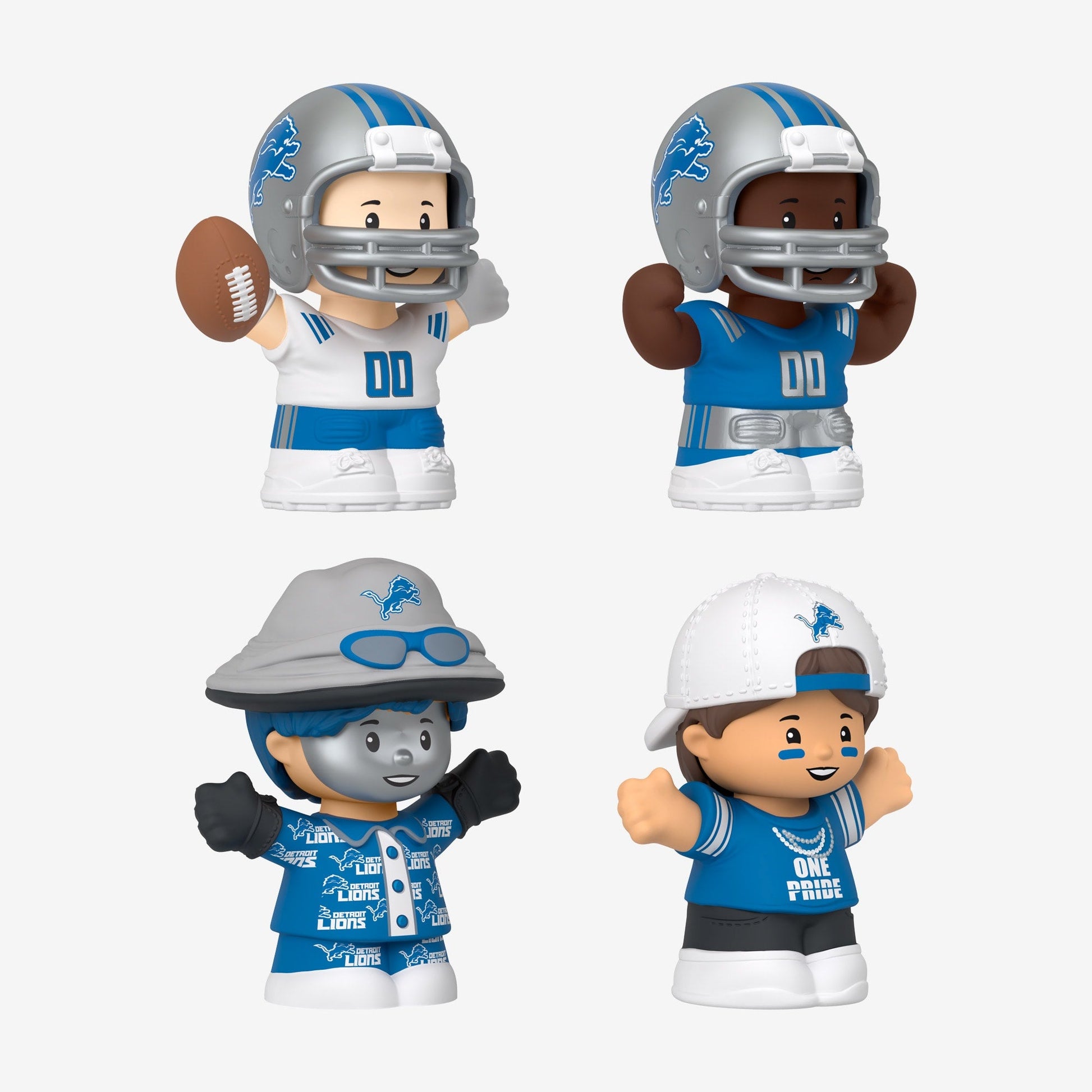 Little People Collector x NFL Detroit Lions Set - Bộ Mô Hình Đồ Chơi NFL Mattel - Hình ảnh bổ sung 6