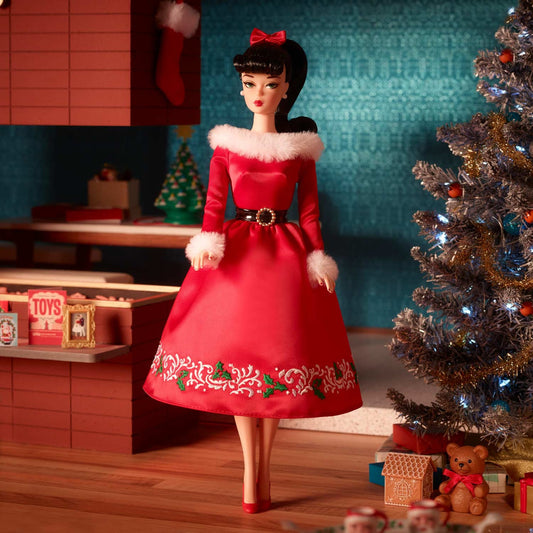 Barbie 12 Days of Christmas Doll and Accessories - Búp Bê Sưu Tầm Cao Cấp Barbie Signature - Hình ảnh chi tiết 2