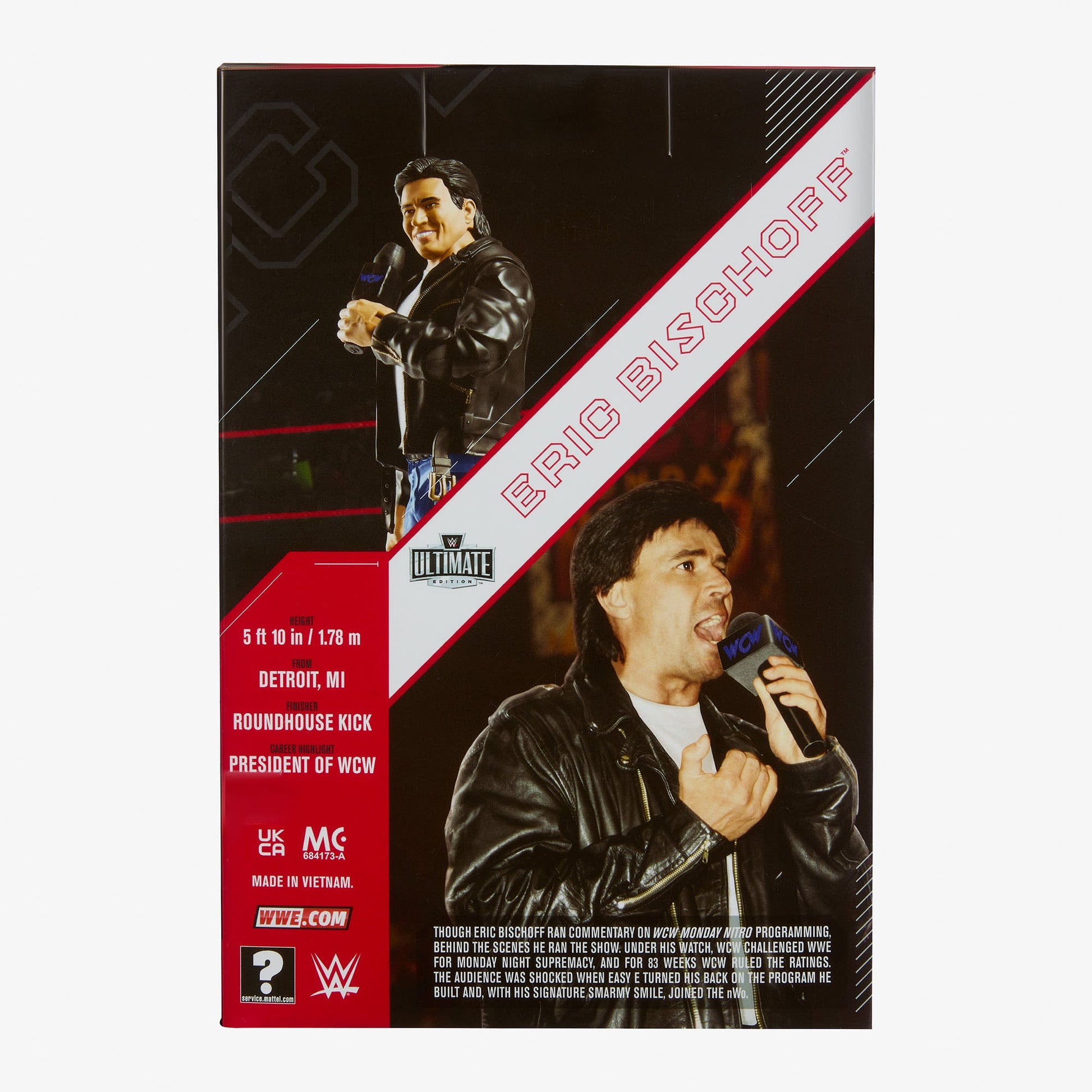 WWE Ultimate Edition WCW Monday Nitro Ring w/ Eric Bischoff - Sàn Đấu & Mô Hình Đồ Chơi Cao Cấp - Mattel Creations Mattel - ả