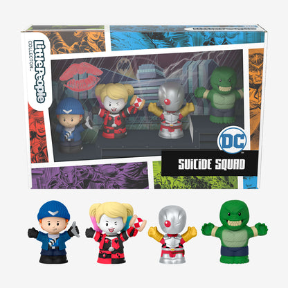 Little People Collector Suicide Squad Special Edition Figure Set - Bộ Mô Hình Nhân Vật DC Cao Cấp - Mattel HPH07 - Hình ảnh sản phẩm