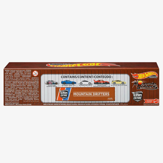 2022 Hot Wheels Car Culture Mix 3: Mountain Drifters Case Pack - Bộ 5 Xe Mô Hình Kim Loại Cao Cấp - Hot Wheels Mattel
