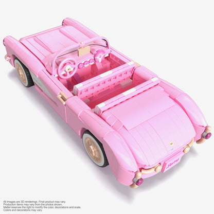 MEGA Barbie The Movie ’56 Corvette Stingray Collector Building Set - Bộ lắp ráp xe mô hình 1:18 Corvette Stingray 1956 - MEGA Barbie