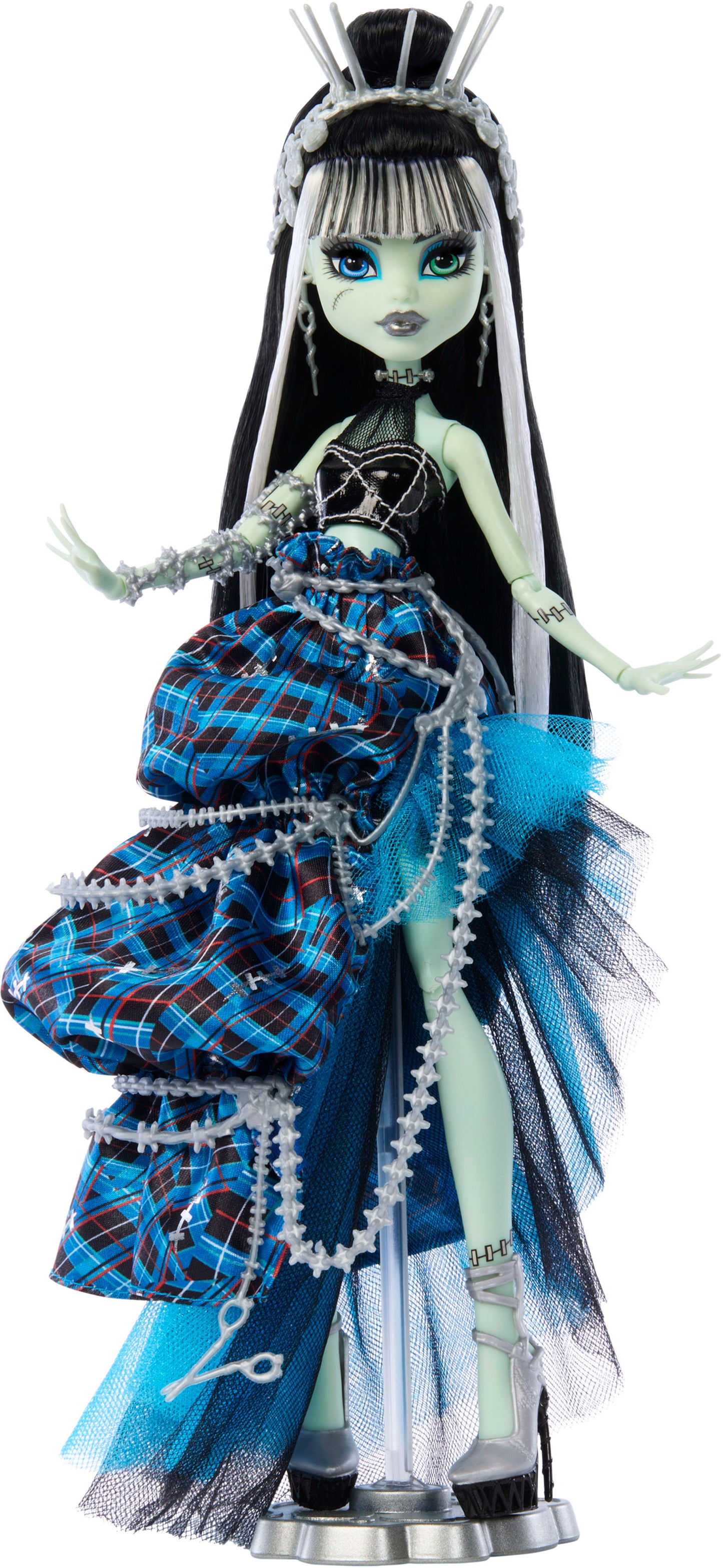 Monster High Stitched in Style Frankie Stein Doll - Búp Bê Thời Trang Sưu Tầm Cao Cấp Mattel HRL66 - Hình ảnh chi tiết 2