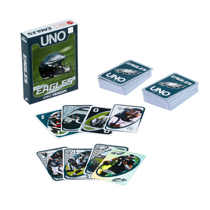 UNO Fandom NFL Philadelphia Eagles Game Deck - Bộ Bài Thẻ Bài Thể Thao - Mattel - Hình ảnh chi tiết 2