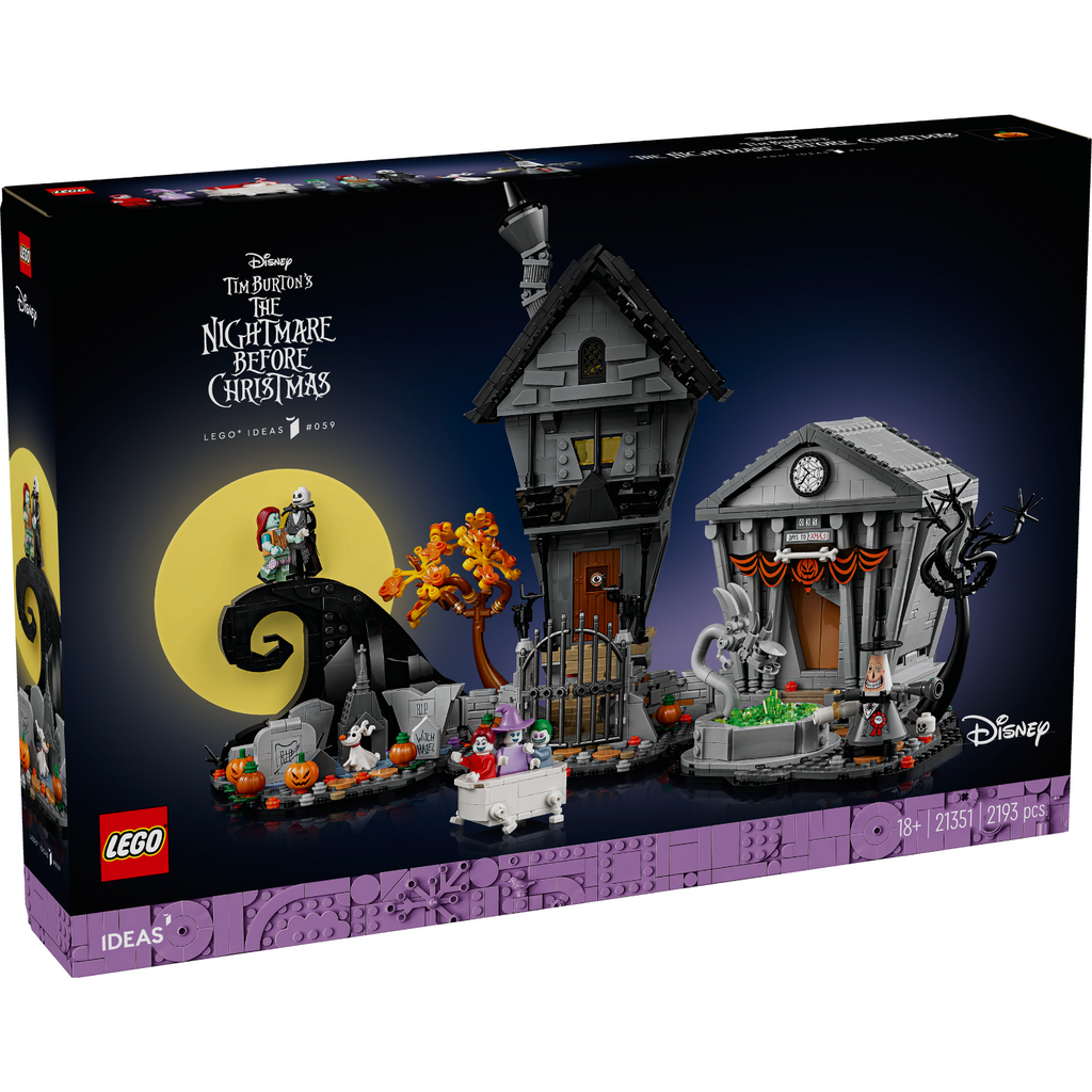 LEGO® Ideas Disney Tim Burton’s The Nightmare Before Christmas - Bộ Lắp Ráp Mô Hình Halloween Town 21351 - Hình ảnh sản phẩm