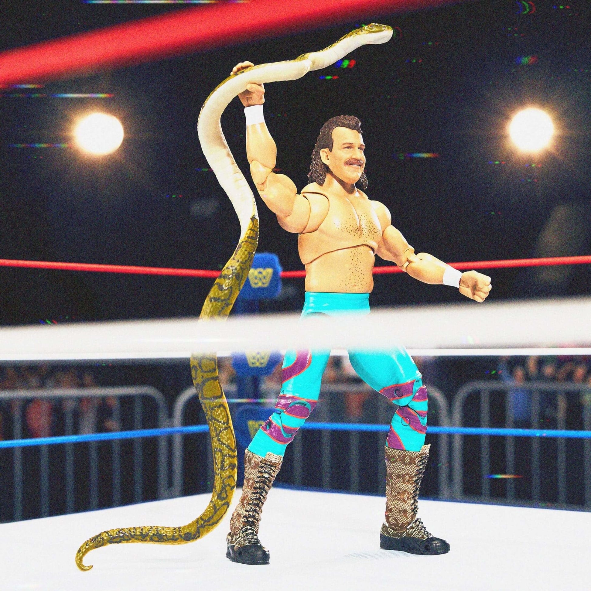 WWE Action Figure Ultimate Edition Coliseum Collection Jake “The Snake” Roberts & “Ravishing” Rick Rude 2-Pack - Bộ 2 Mô Hình Đồ Chơi Sưu Tầm Cao Cấp Mattel - Hình ảnh chi tiết 2