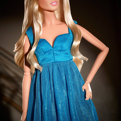 Claudia Schiffer Supermodel Barbie Doll in Versace Gown - Búp bê Siêu mẫu Sưu tầm Barbie Signature Mattel - ảnh 2 - Collectib
