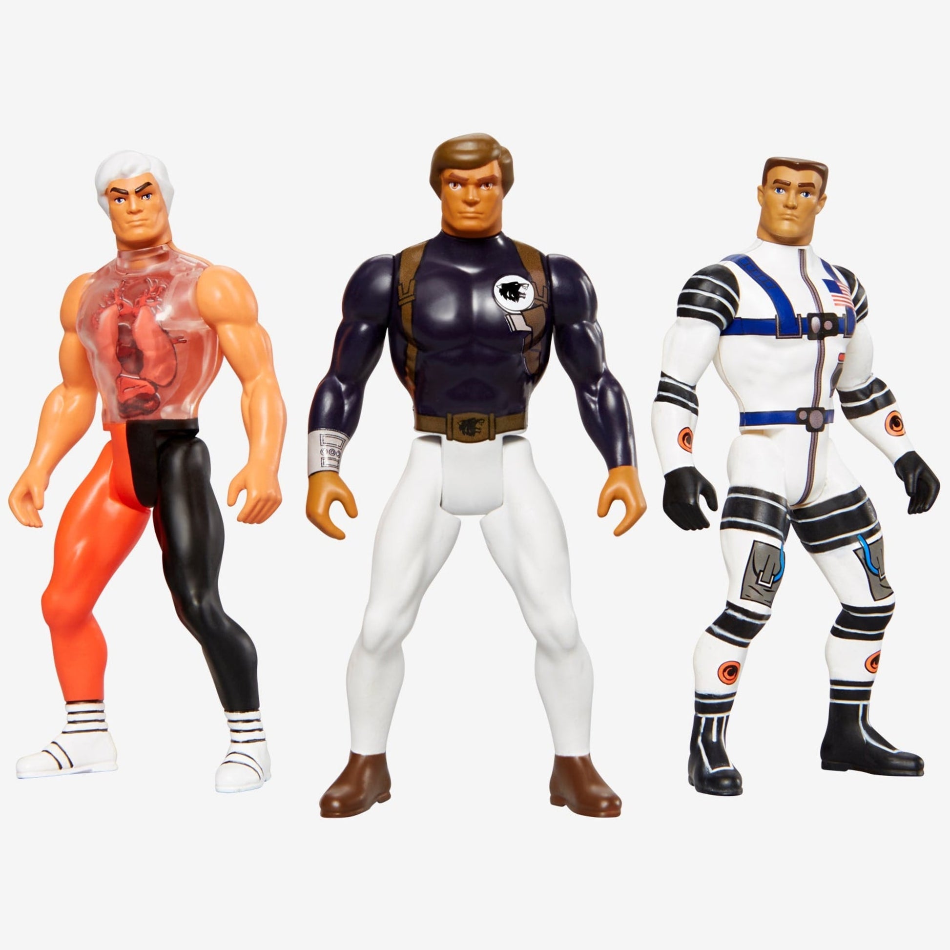 Back in Action! Major Matt Mason Big Jim & Pulsar Figures - Bộ 3 Mô Hình Hành Động Retro Mattel Creations - Hình ảnh sản phẩm