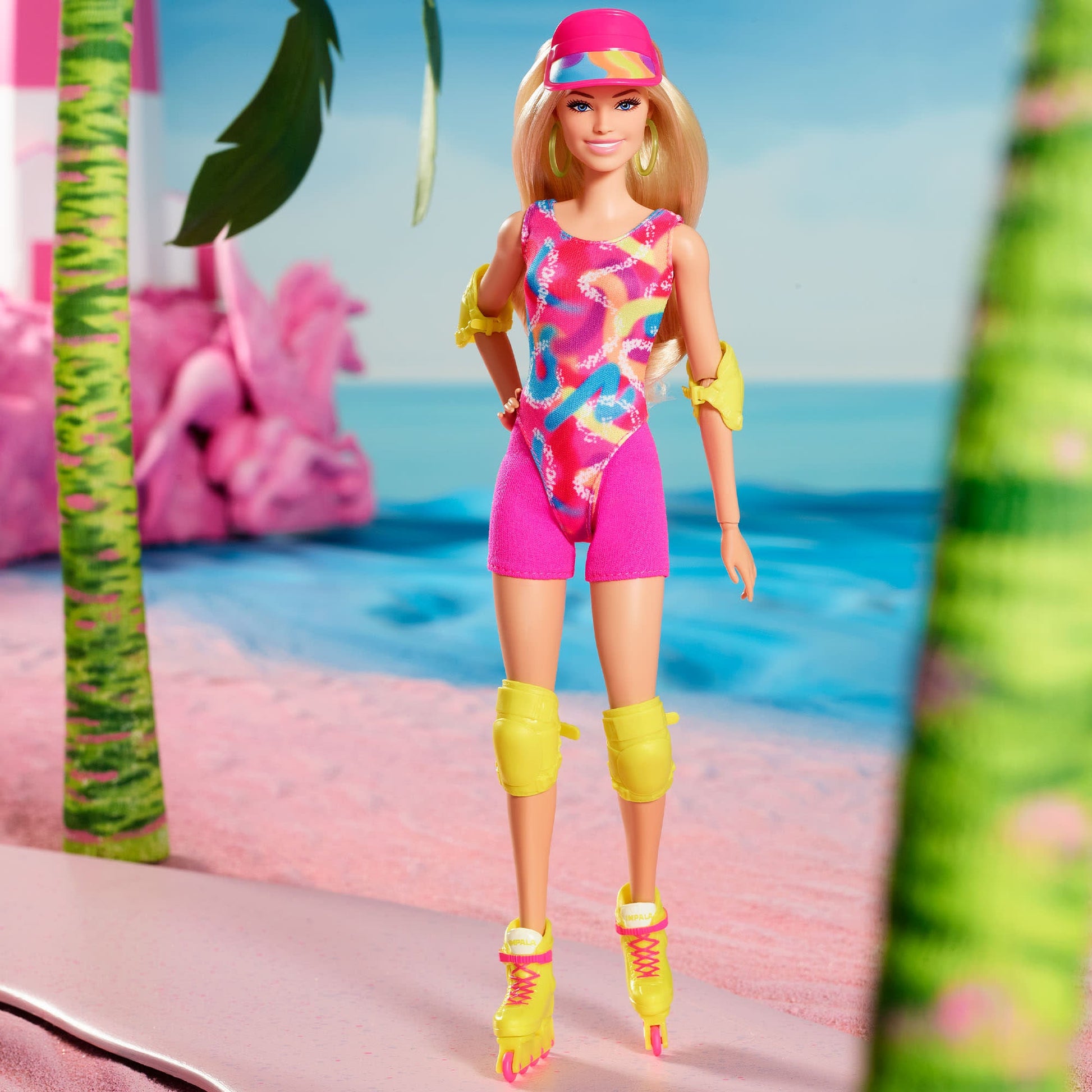 Barbie in Inline Skating Outfit – Barbie The Movie - Búp bê Sưu tầm Patin Neon - Mattel - Hình ảnh bổ sung 6