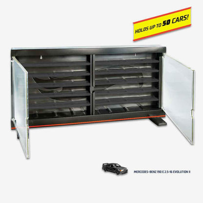 HW Display Case Plus Exclusive Mercedes-Benz 190 E 2.5-16 Evolution II - Tủ Trưng Bày 50 Xe Hot Wheels Kèm Xe Độc Quyền - Hình ảnh sản phẩm