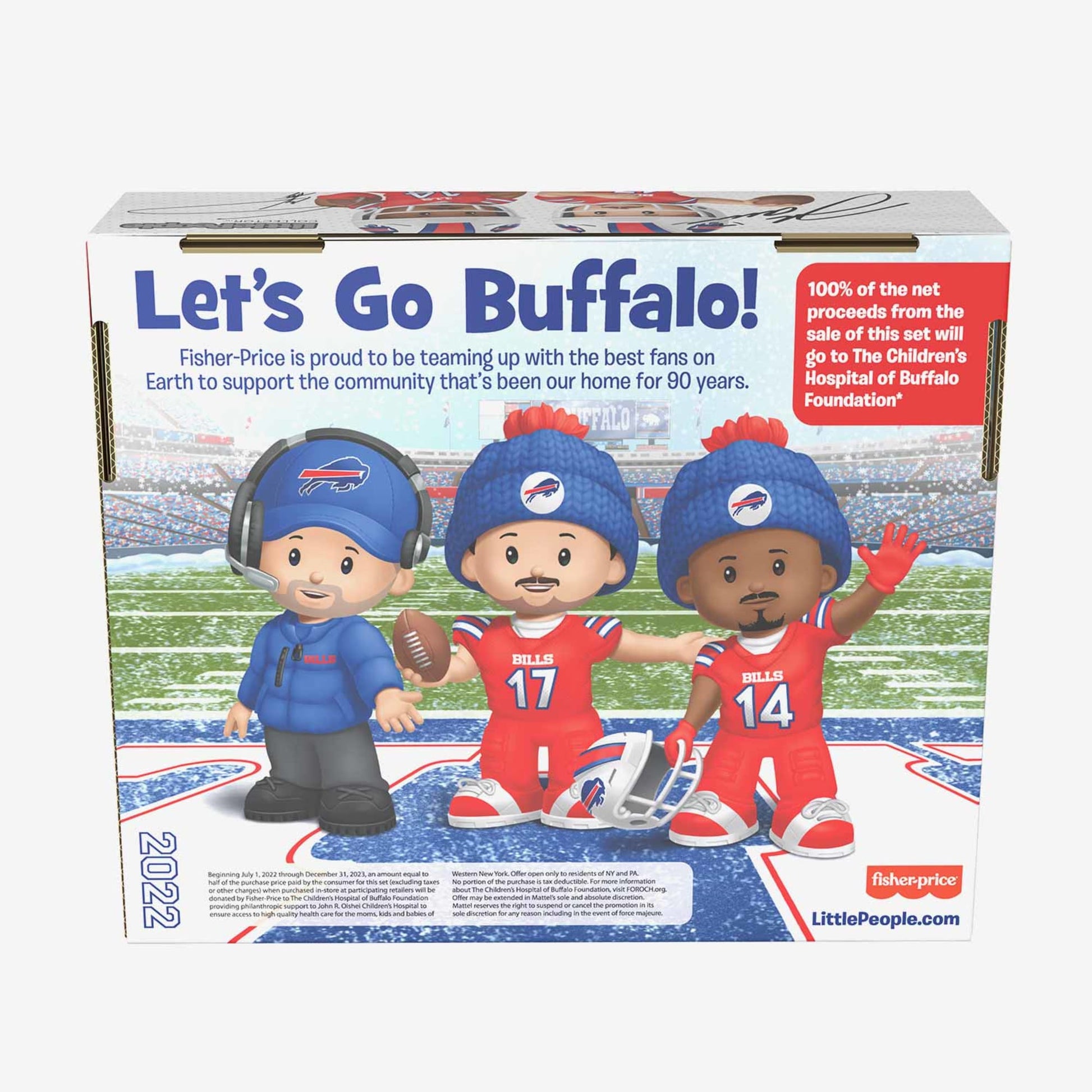 Fisher-Price Little People Go Bills Figure Set - Bộ Mô Hình Sưu Tầm NFL - Fisher-Price - Hình ảnh bổ sung 6