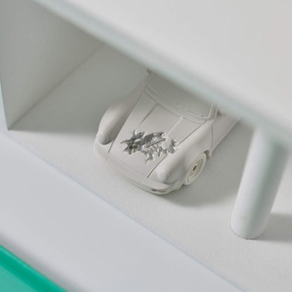 Hot Wheels x Daniel Arsham Eroded Porsche 930 and Rally Case - Xe Mô Hình Porsche Nghệ Thuật Cao Cấp Mattel Mattel Creations 