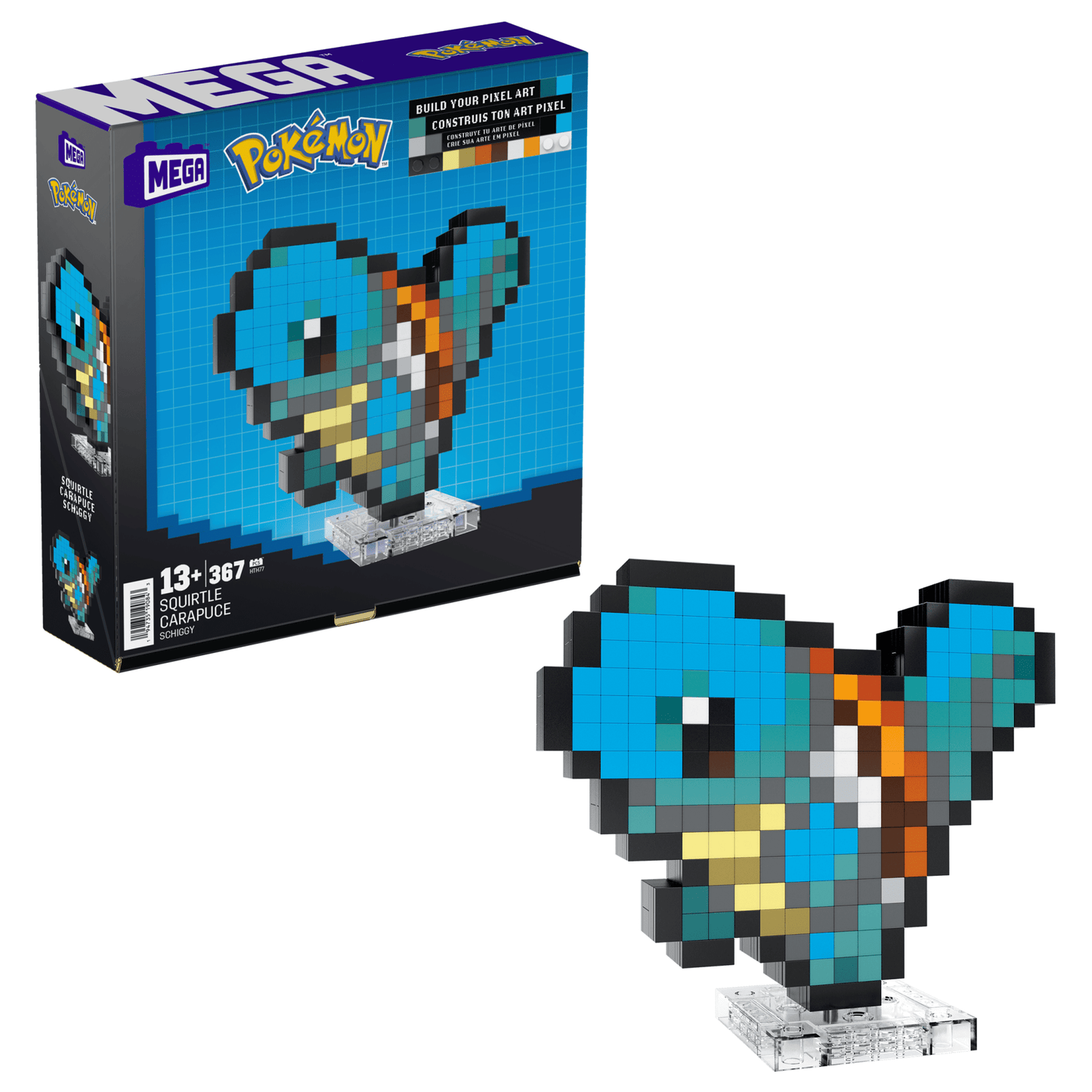 Pokémon Squirtle Building Set by MEGA - Bộ Lắp Ráp Mô Hình Pixel Art - MEGA HTH77