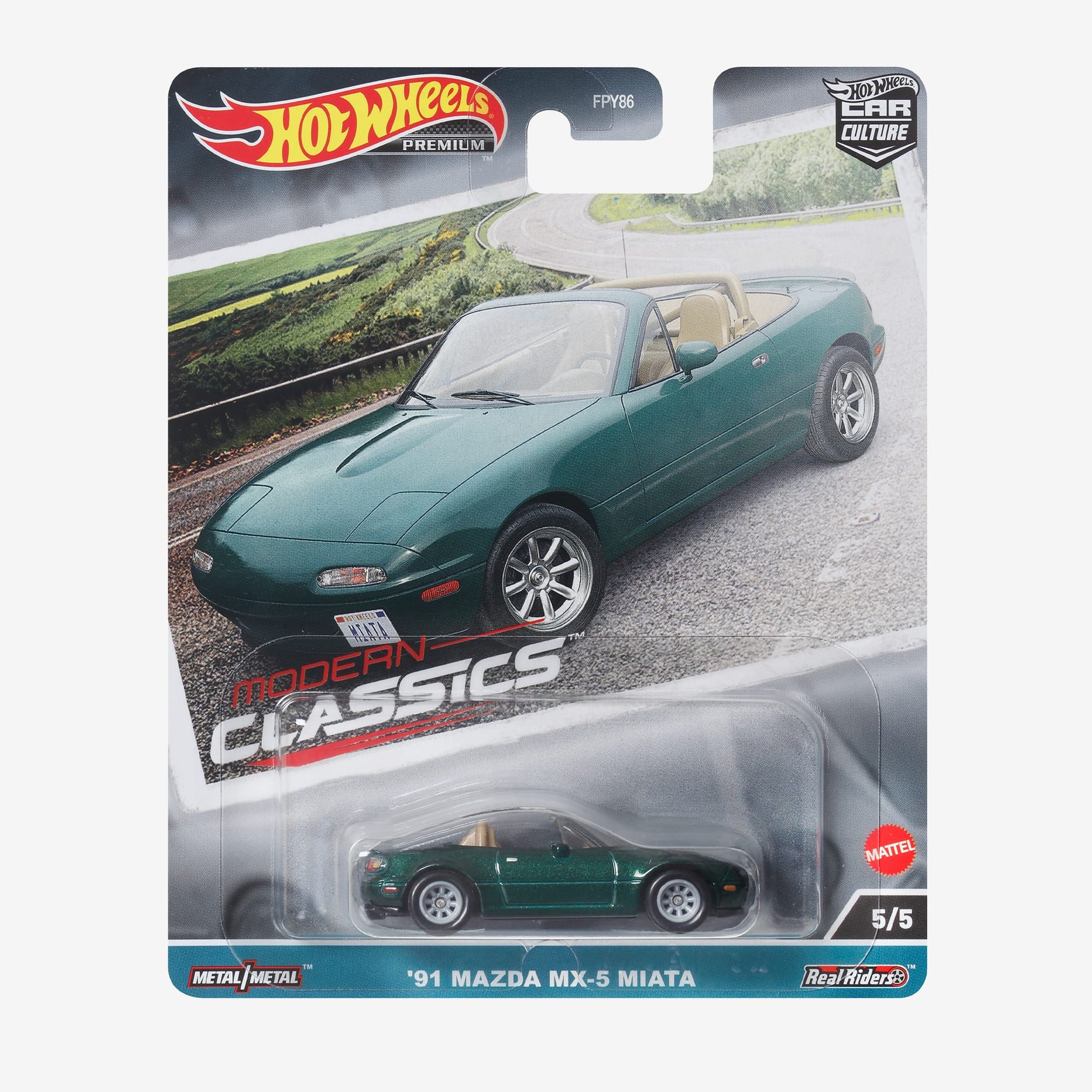 Hot Wheels Premium Car Culture Modern Classics '91 Mazda MX-5 Miata Xe Mô Hình Tỷ Lệ 1:64 Mattel - Hình ảnh sản phẩm