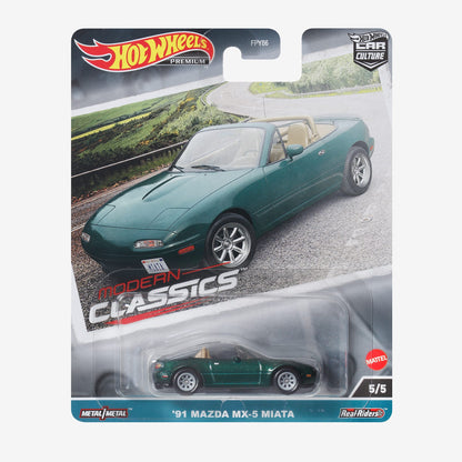 Hot Wheels Premium Car Culture Modern Classics '91 Mazda MX-5 Miata Xe Mô Hình Tỷ Lệ 1:64 Mattel - Hình ảnh sản phẩm