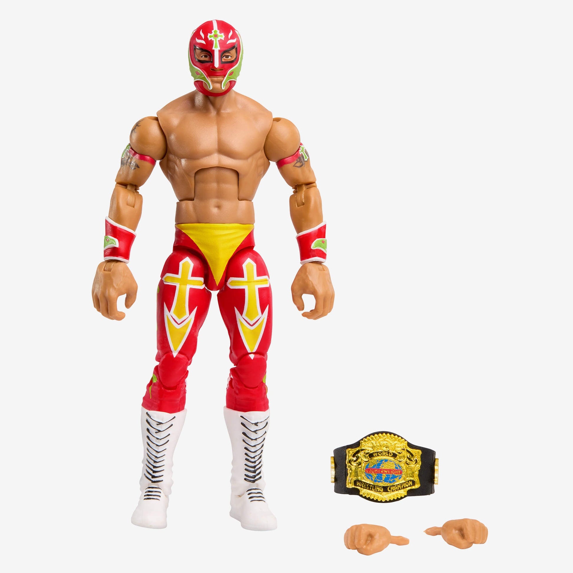 WWE Elite Collection Rey Mysterio Action Figure - Mô hình nhân vật WWE Elite - Mattel HKN82 - Hình ảnh bổ sung 5
