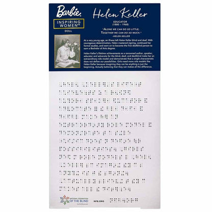 Barbie Inspiring Women Helen Keller Doll - Búp Bê Sưu Tầm Phụ Nữ Truyền Cảm Hứng - Mattel GYH02 Mattel - Barbie Doll